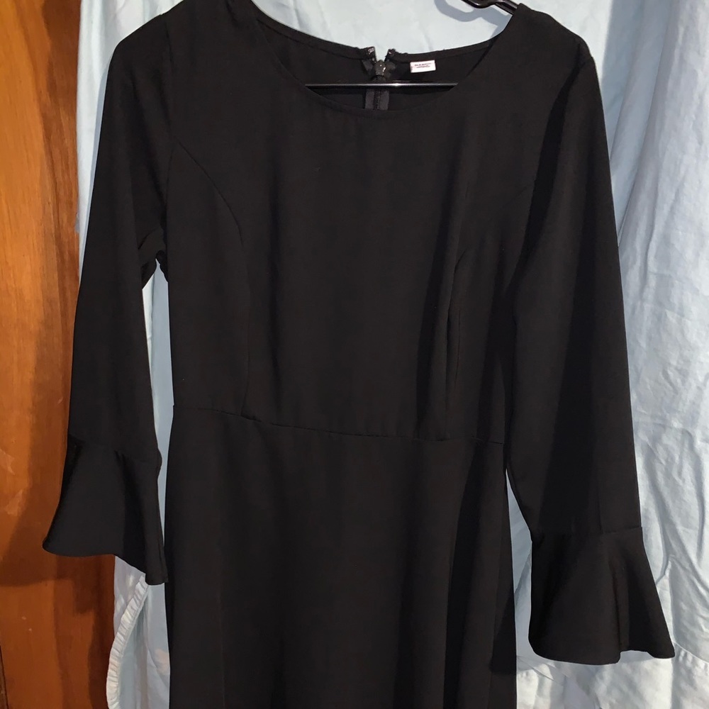 Black Dress with Butterfly Sleeves